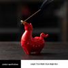 Charming Ceramic Horse Incense Holder: Cute Ornament & Tea Pet for Wealth Attraction