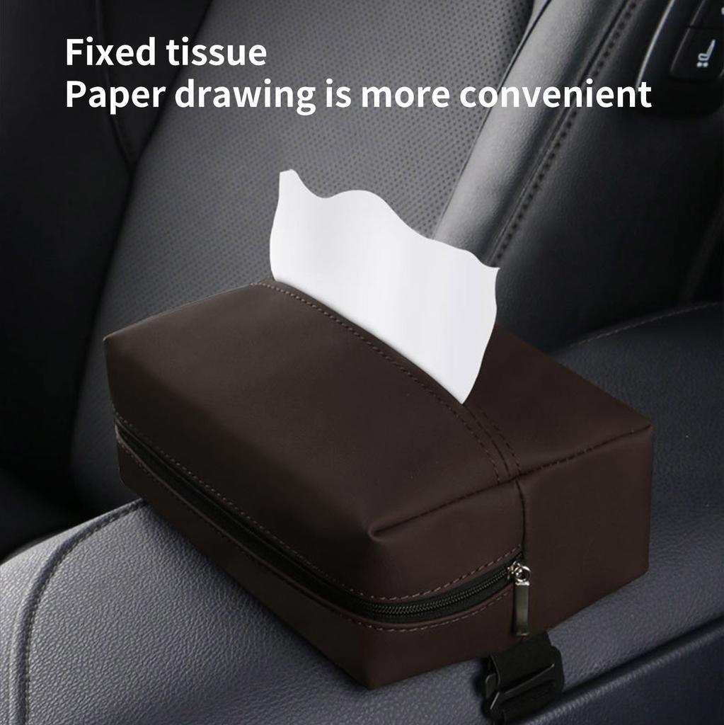 Car Tissue Box Towel Sets Car Sun Visors Tissue Box Holder Auto Interior Storage Decoration Waterproof