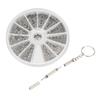 Schraubenmuttern Sortimentskasten 600 Stück Uhr Brille Kleine Schraubenmuttern Reparaturset mit Schraubendreher M1M1.2