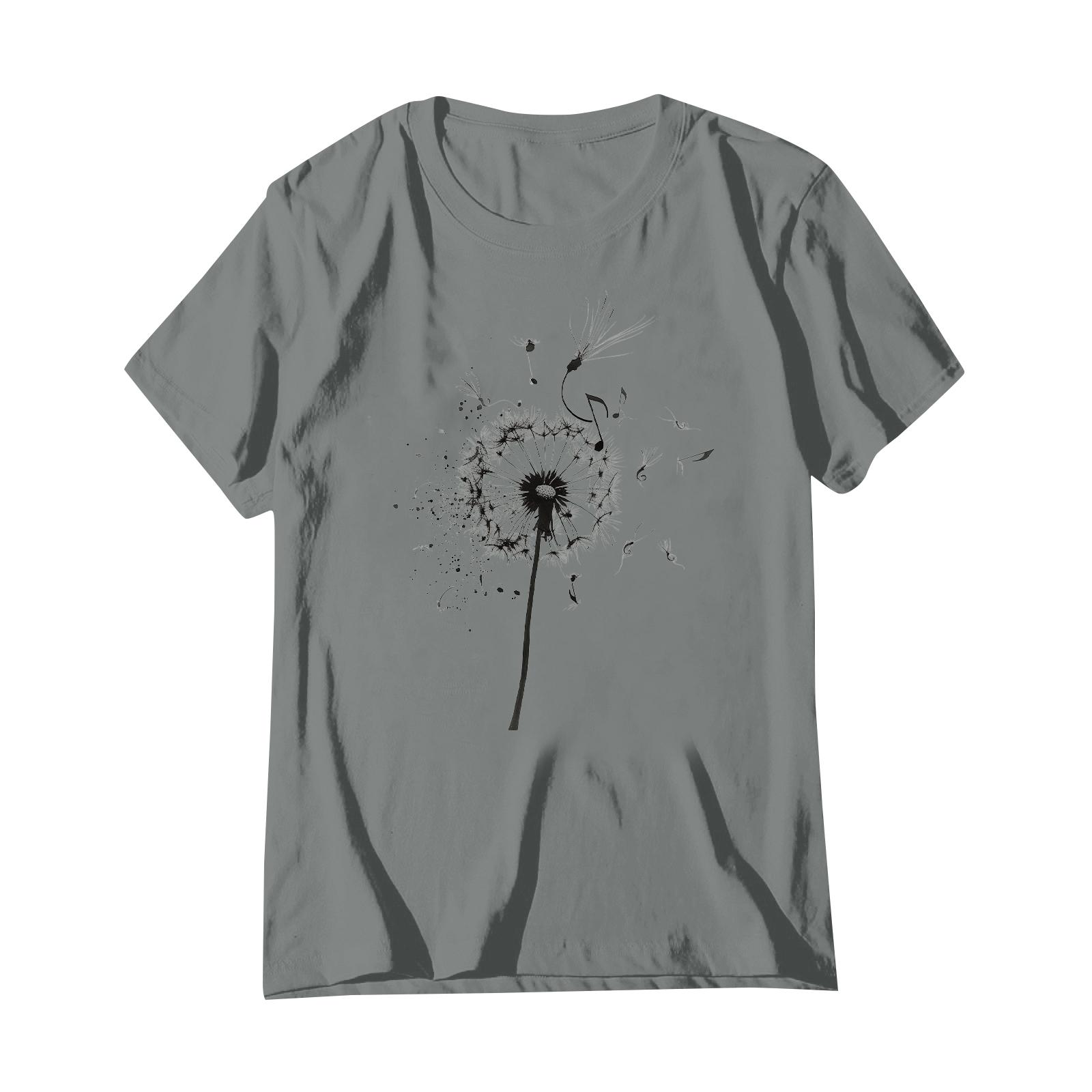 

Женская модная повседневная плиссированная футболка с коротким рукавом с принтом M