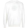 STONE ISLAND Ss23 Solid Logo Print Crew Neck Pullover Long Sleeve Sweatshirt Men Sweatshirt White 7815519B4-V0099