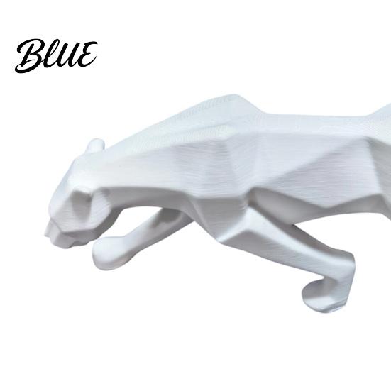 Luxury Home Office Modern Minimalist Geometric Ornament Cheetah Statues 3D Durable PLA Sculpture Decor Stone Texture Art Statue for