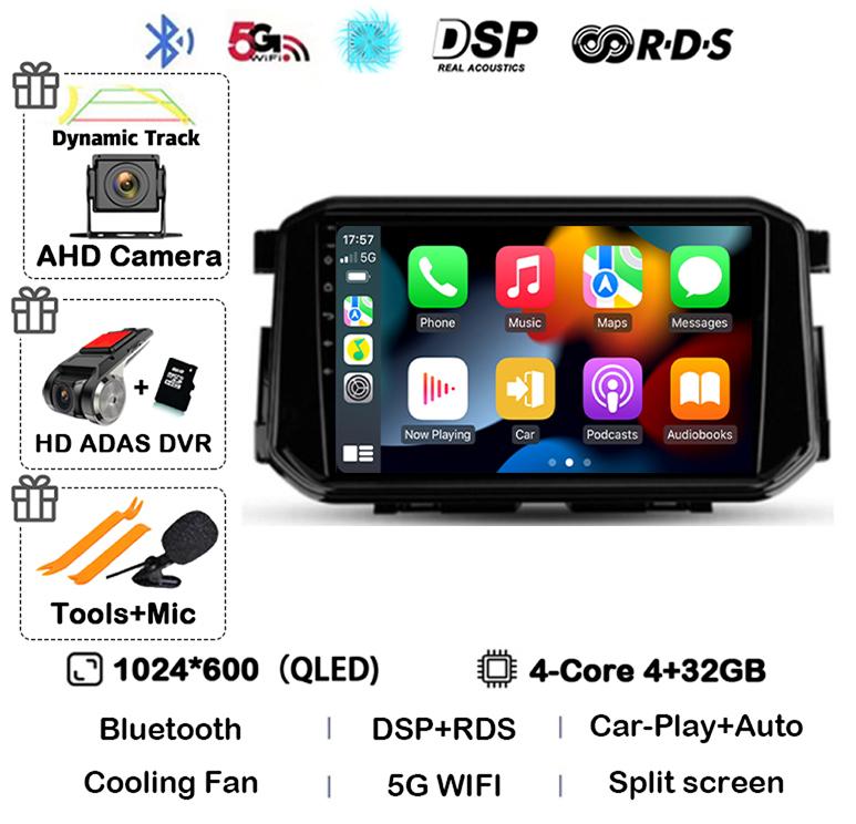 Android 14 Carplay Auto 4G+WIFI For Nissan Terra Xterra 2018 2019 2020-2022 Car Radio Multimedia Video Player GPS 360 Camera DSP