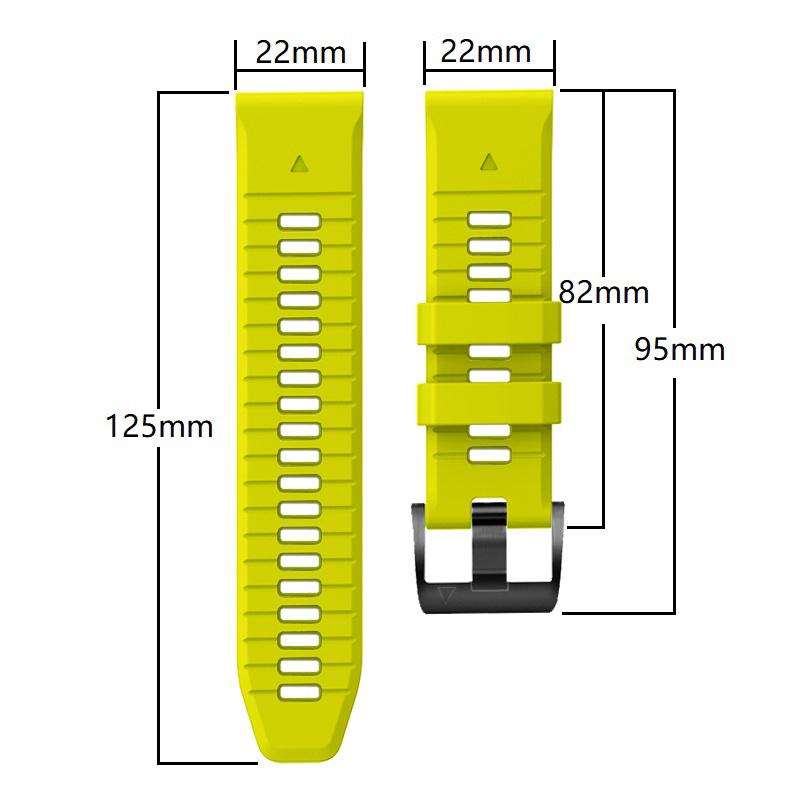 Sports Silicone Watch Band For Garmin Fenix 7 7X Pro 6 6X 5 5X Plus/Epix 2 47mm 51mm/TACTIX/965 QuickFit 26mm 22mm Wrist Strap