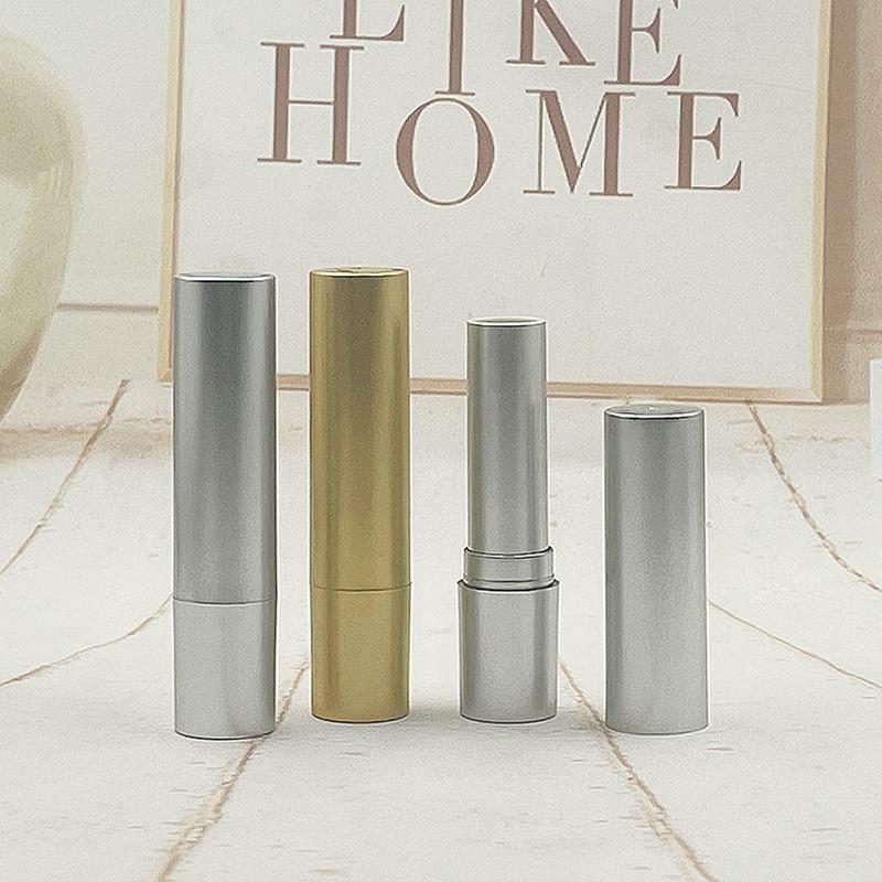 Empty 3.5g Matte Silver Gold Lipstick Tube Lip Balm Containers Cosmetic Containers Packaging Glue Stick Lipstick Bottle