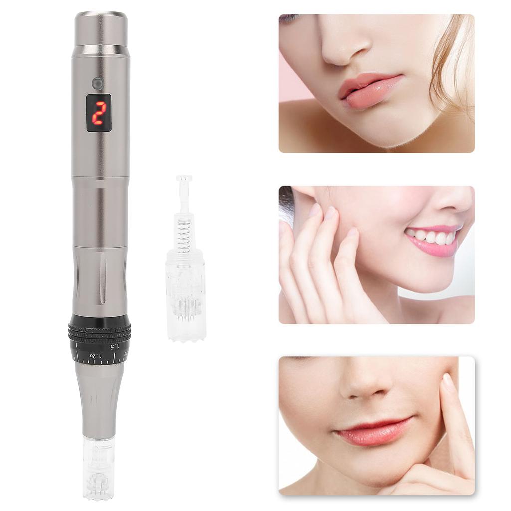 Stilou Electric cu Microace Instrument de Frumusețe cu Microace pentru Pielea Feței Salon de Frumusețe Acasă