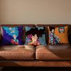 Vintage Girl Hair Flower Cushion Cover Soft Reversible Durable Pillow Cover MultiScene Use for Home Car Daily Comfort