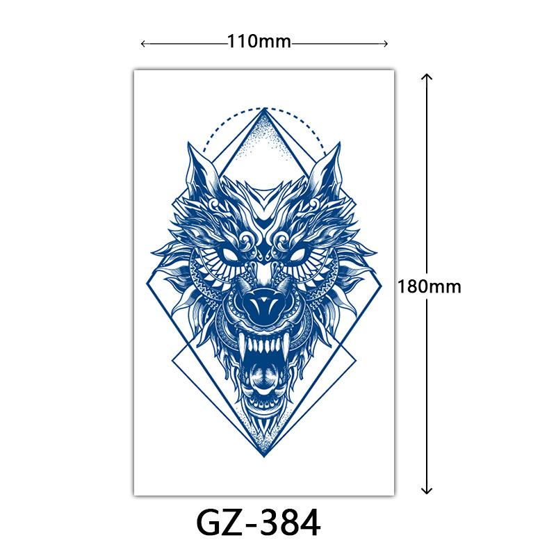 

Трав яні тату-наклейки, Сік тату-наклейки, Напівперманентні тату-наклейки з англійськими літерами Тату 110*180mm