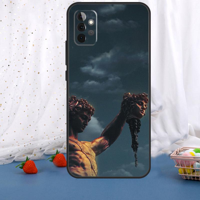 Greek Statue Wearing Hoodie For Samsung Galaxy A36 A26 A16 A05 A06 A54 A34 A14 A22 A32 A52 A55 A35 A15 A53 A13 A56 Case