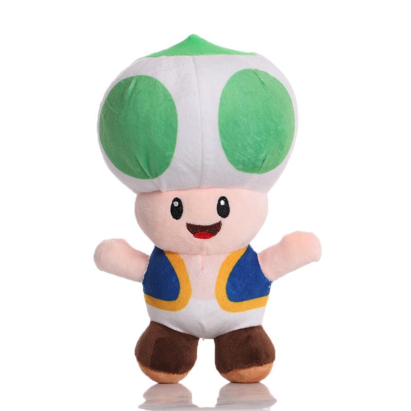 22cm Mushroom Man Plush Toy Soft Stuffed Doll Anime Game Character Gift For Kids Children зелёный