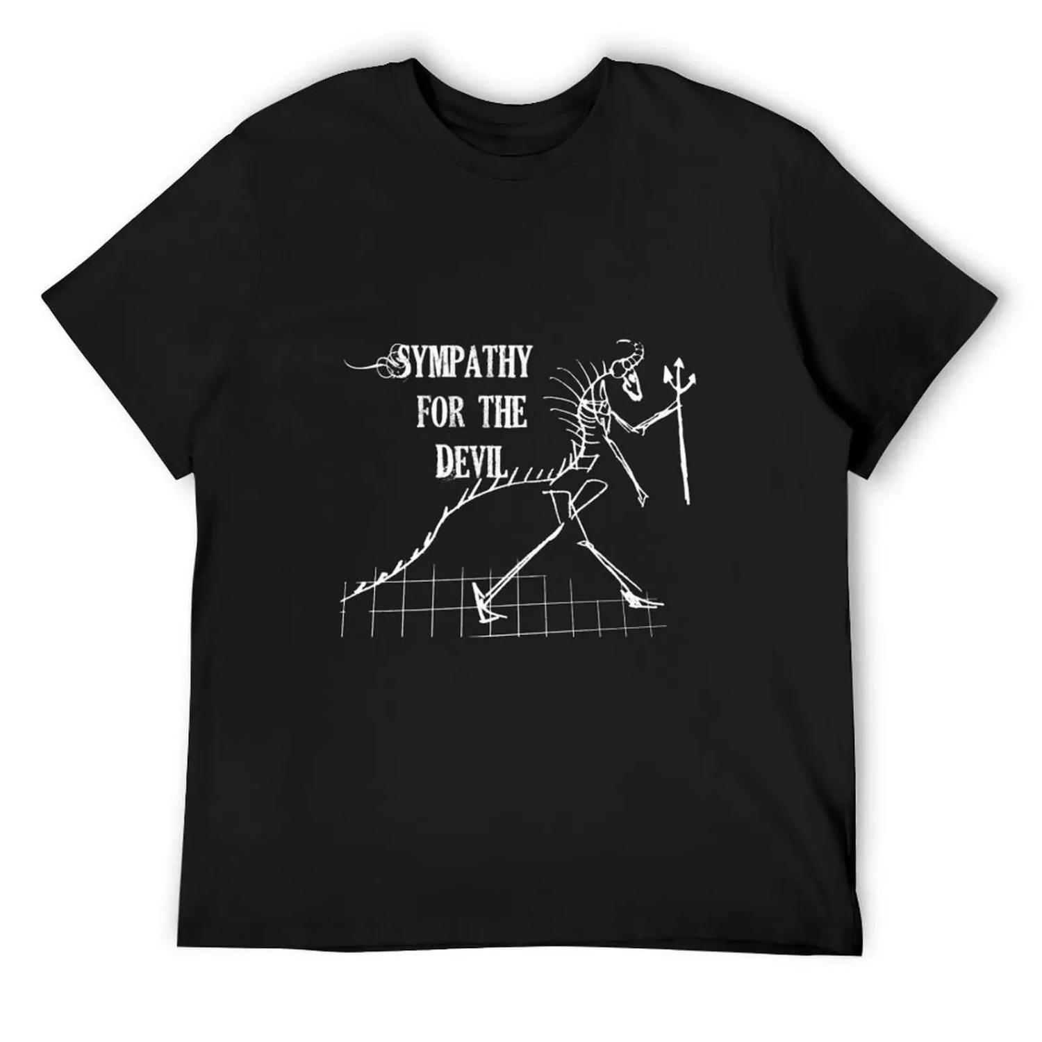 

Sympathy for the devil Sketch T-Shirt quick-drying shirts graphic topping for a boy clothes for men S чёрный