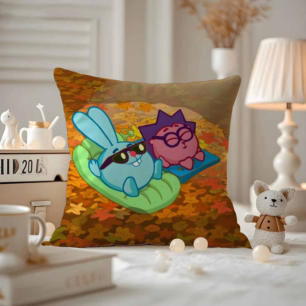 Pillow Case Pattern Printed Pillowcase For Living Room Sofa Cushion Cover & Bedroom Decor Cute K-Kikoriki A-Animation