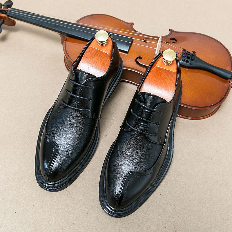 

Men s Genuine Leather Breathable Formal & Casual Shoes with Soft Sole and Height Increasing Design Size 39