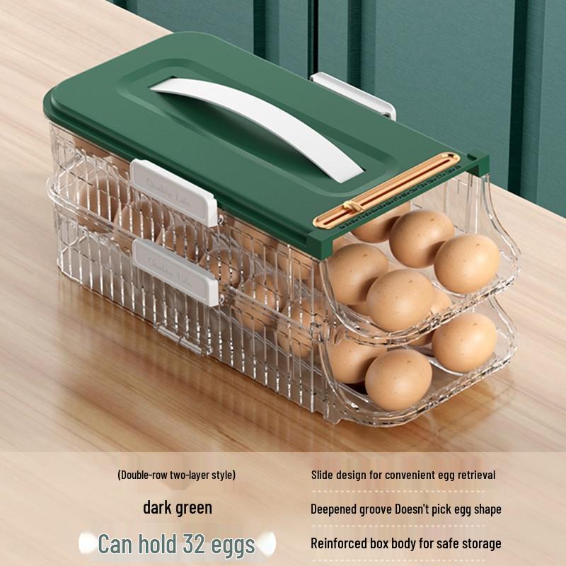Food-Grade Sealed Egg Storage Box - Refrigerator Door Organizer
