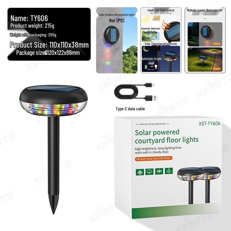 Smart Solar Outdoor RGB Motion Sensor Ground/Wall Light