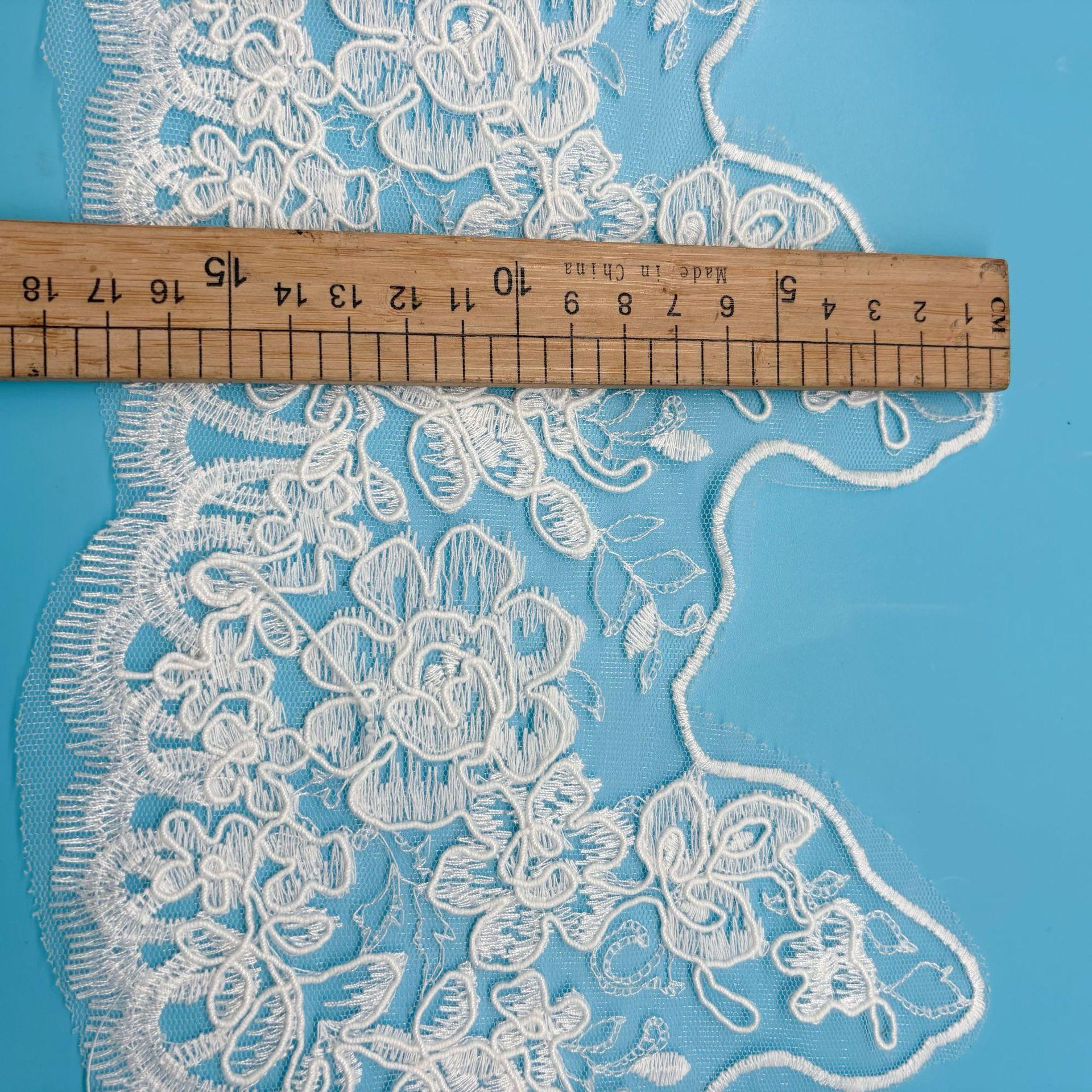 

Rope Strand Barcode Embroidery Lace Women Lace Lolita Clothing Hem Accessories Width 17CM