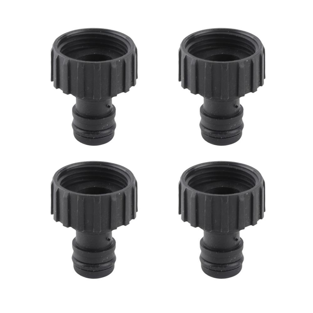 10Pcs Black Hose Connector G1 Female Thread Stable Hose Connector Hose Adapter  Vegetable Watering G3/4  Female Thread