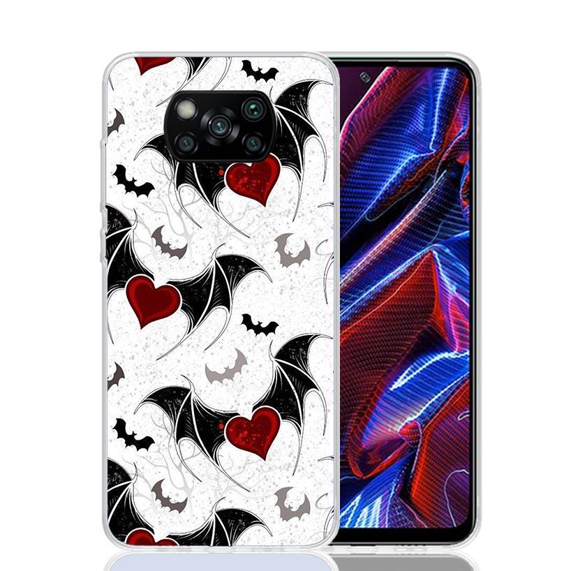 Gothic Vampire Scarlet Art Phone Case For Xiaomi Poco X7 X6 X5 Pro F7 Ultra Redmi 15C 15 13 13C 12 12C 10 10A 10C 9 9A 9C 9T Cov