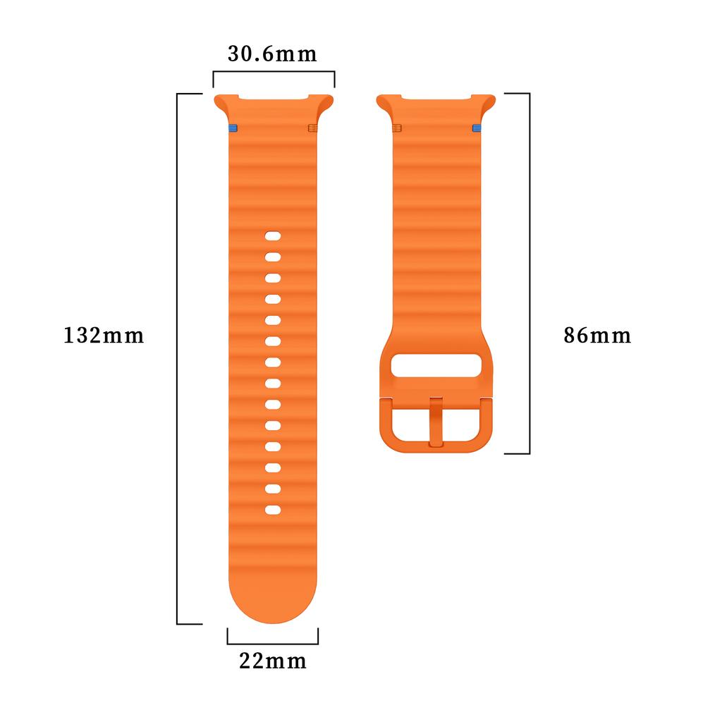 Silicone Band for Samsung Galaxy Watch 8 Classic/40 44mm Smart Band for Galaxy Watch 40/44mm Watch 8 Classic Accessories Strap