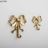 American Brass Bow Hooks Living Room Wall Hangings Gold Metal Bathroom Coat Hooks Background Wall Pendant Gifts Home Decoration