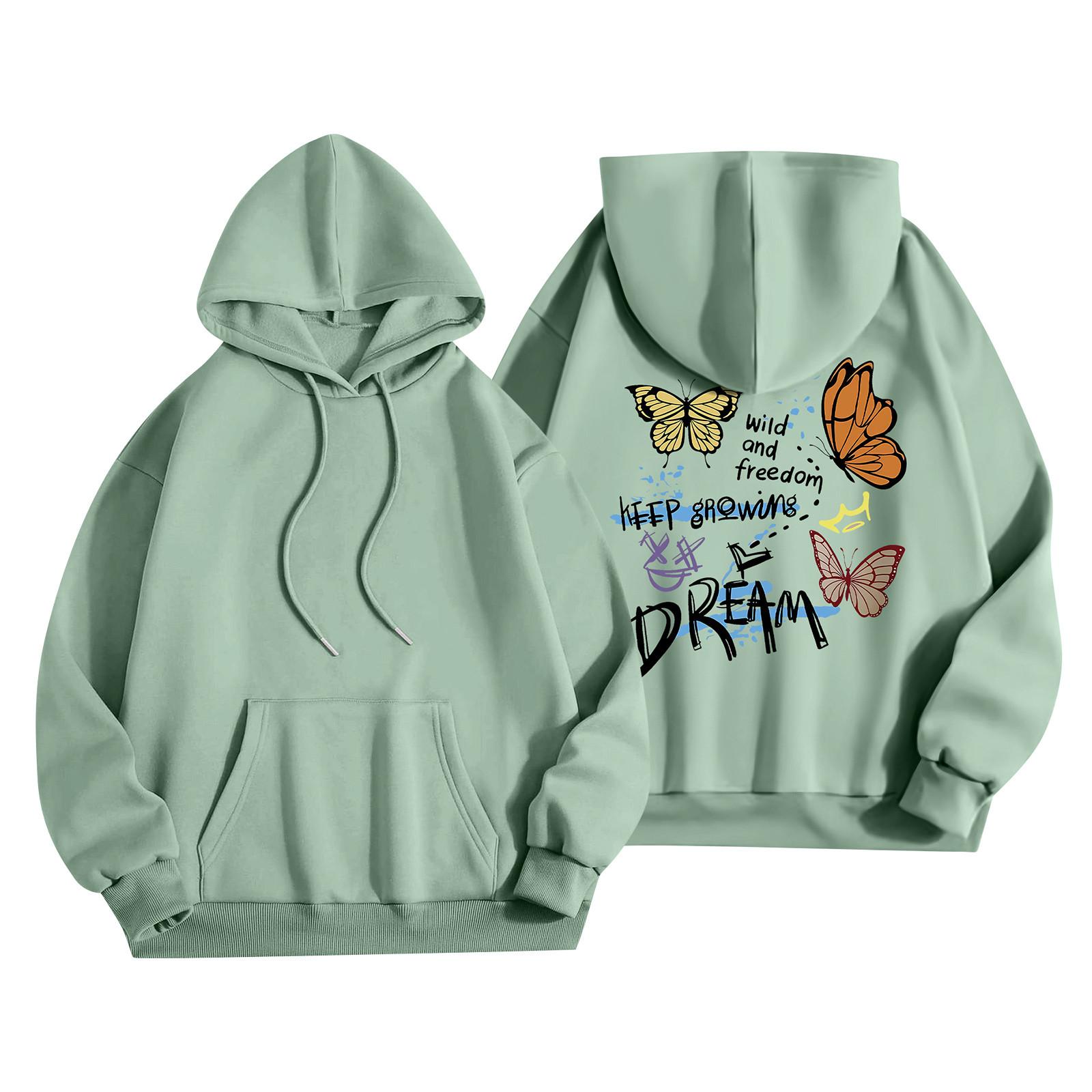 

Женская мода, женский легкий пуловер с длинными рукавами и карманами, толстовка с капюшоном в стиле консервативного стиля L