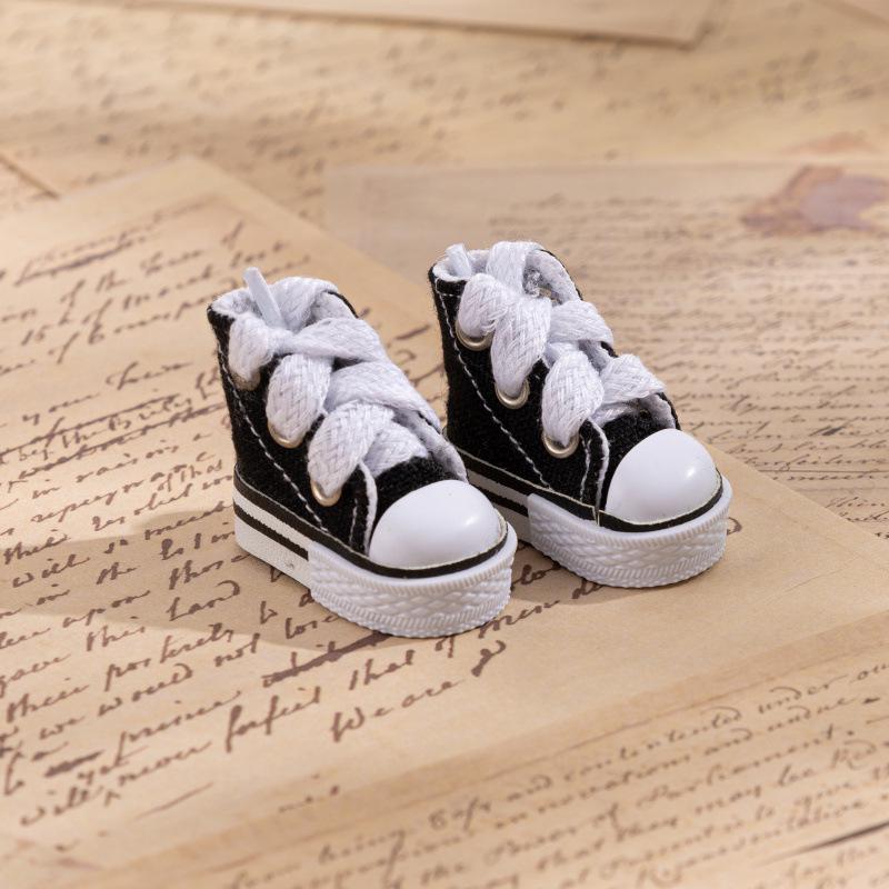 Small Canvas BJD Doll Shoes 3.5CM - Finger Dance Accessories