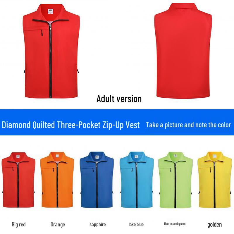 Custom Charity Event T-shirt Vest with Logo Printing for Volunteers