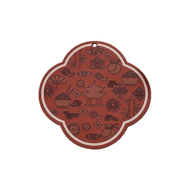 

Ru Han Lantern Design Heat-Resistant Non-Slip Coasters (Set of 4)
