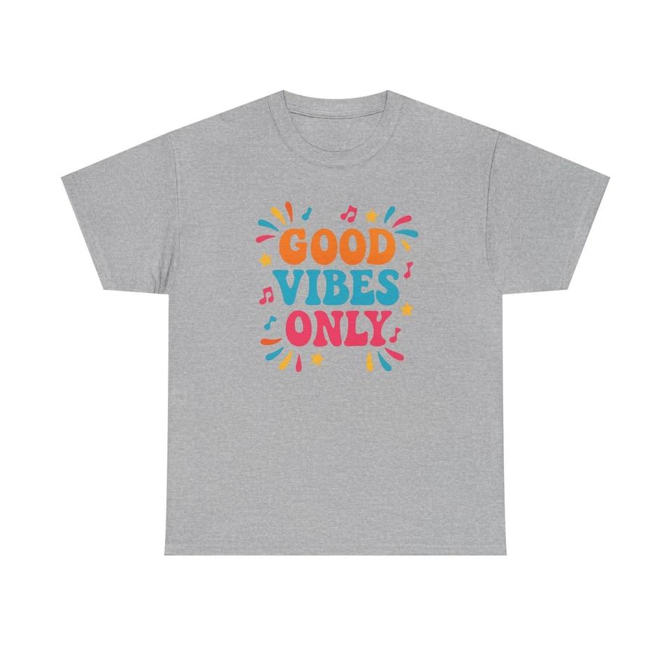 Good Vibes Only Trendy Graphic Premium Cotton Tee 4 M