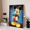 Disney Diamond Painting Mickey Mouse Starry Sky Oil Painting Style Art Painting Diamond Mosaic Cross Stitch Diamond Inlay Room Decoration Gift