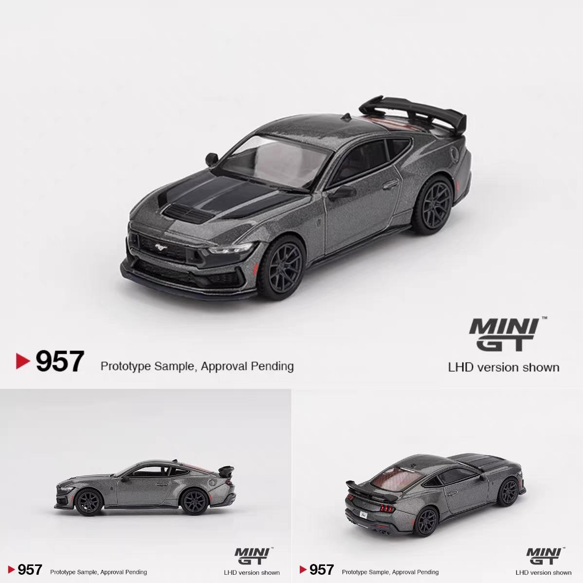 1:64 MINI GT Ford Mustang Металлическая литая модель автомобиля - Металлическая коллекционная игрушка с резиновыми шинами для взрослых и детей #957