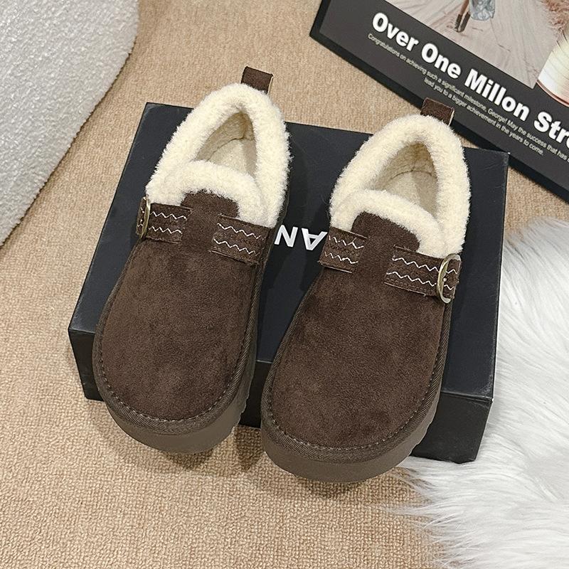 

Женские зимние теплые меховые сапоги большого размера на мягкой подошве, утепленные подкладкой ботильоны до щиколотки, нескользящие, для пеших прогулок, повседневные, спортивные, хлопковые сапоги, меховая обувь 40 темно-коричневого