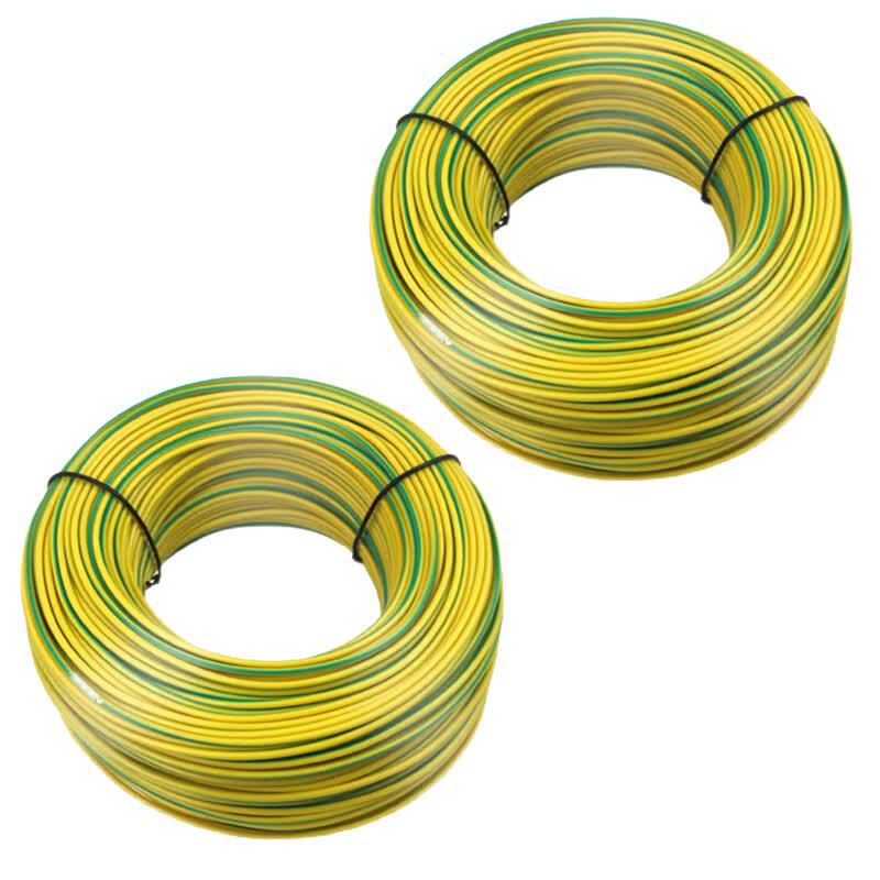 Tiemuyun 1 Sq Mm Yellow-Green Copper Core Grounding Wire