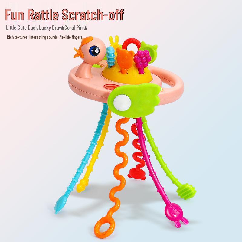 Baby Nachzieh-Fliegende Untertasse Spielzeug: Früherziehungs-Puzzle für Säuglinge 6-12 Monate