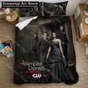 The Vampire Diaries 3d Printed Bedding Cover Bedding Set Duvet Cover Cartoon Giant Comforter Bed Linen Bed Set (NO Sheet)