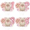 Daisy Cartoon Bear Balloon Set for Children's First Birthday Celebration