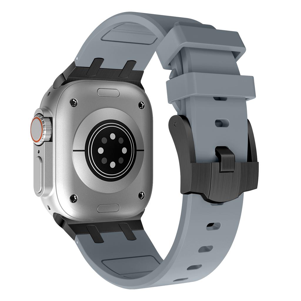 For Apple Watch 10 46mm/Ultra 2/Ultra 49mm/9 8 7 45mm/SE (2023) SE (2022) SE 6 5 4 44mm/3 2 1 42mm Liquid Silicone Watch Band