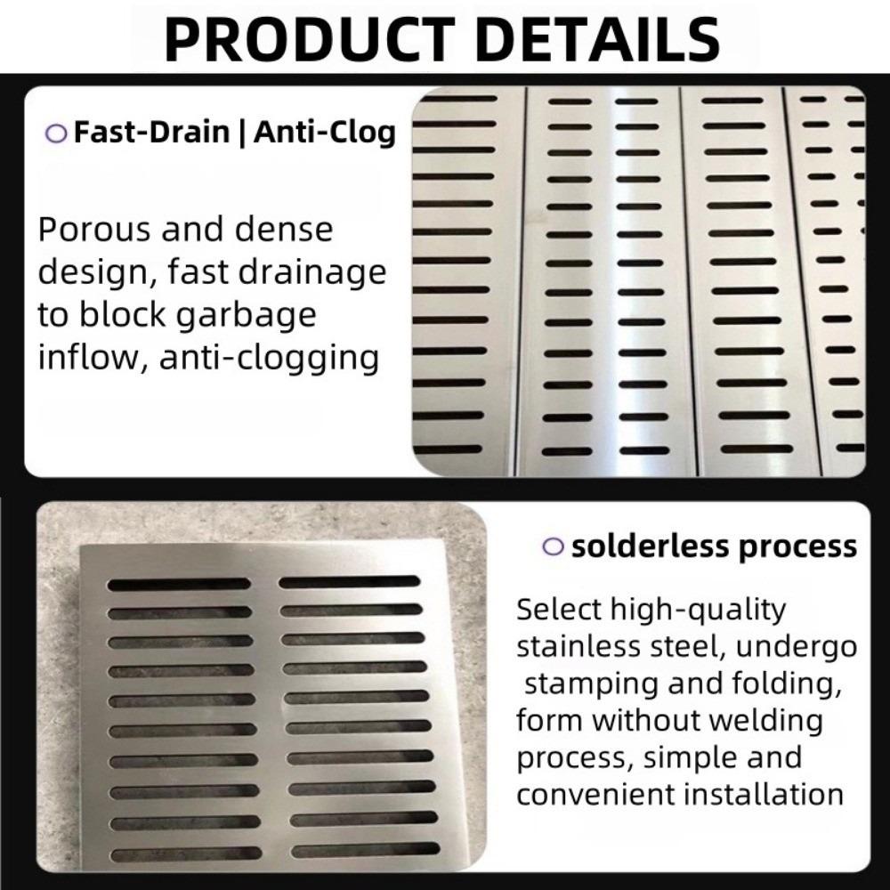 Odolný odtokový žlab Pryskyřičný lineární odtok Dokončený odtokový příkop Kuchyň Balkon Dvůr