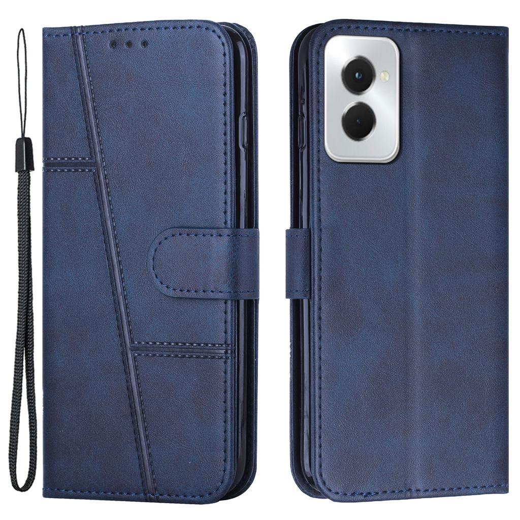 For Motorola Moto G Power (2024) Leather Case Calf Texture Phone Wallet