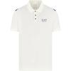EA7 Two-Tone Logo Short Sleeve Polo Shirt Men Tops Cream 7M000168-AF13755-U0005