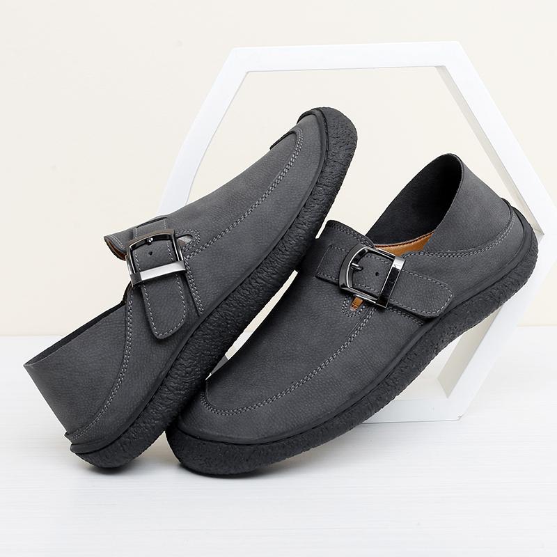

Fashion Spring Fashion Men Handmade Business Casual Soft Sole Loafers Shoes Anti-Slip Comfortable Slip-On Driving Brand Leather Shoes 47