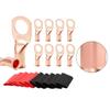 Pacote com 10 terminais 3/8" 10 peças Blocos de terminais de 3/8 polegadas 10 peças Tubo termoencolhível para desconexão após crimpagem ou soldagem de terminais