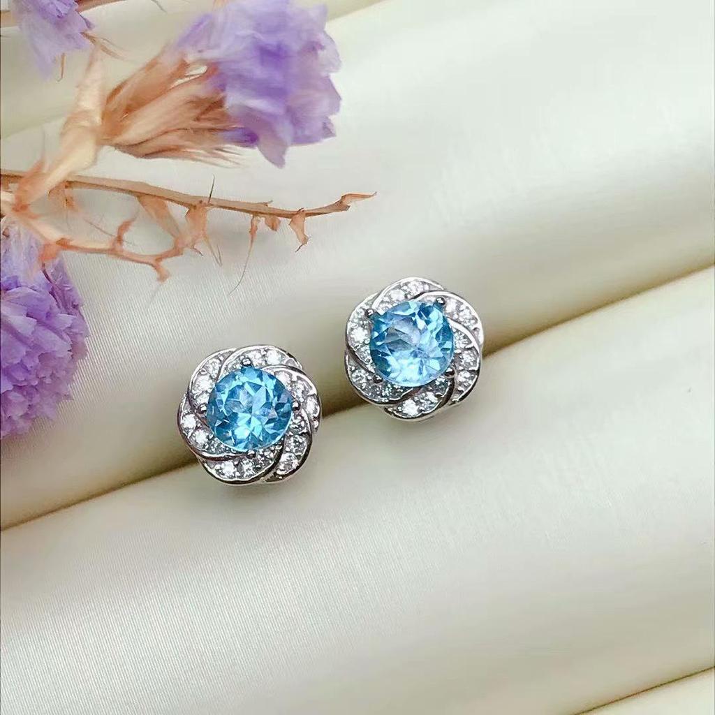 Round Prong Stud Earrings - S925 Silver, 18K White Gold & Rose Gold Plated, Empty Setting, 4/5/6mm