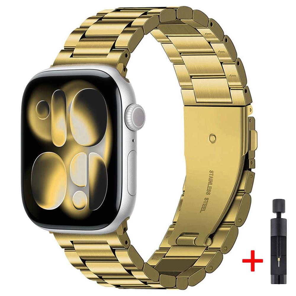 Metallarmband für Apple Watch Strap 46mm 42mm 45mm 44mm 40 41mm Ultra 3 2 1 49mm Modearmband iWatch Serie 11 10 9 8 7 6 5 SE3