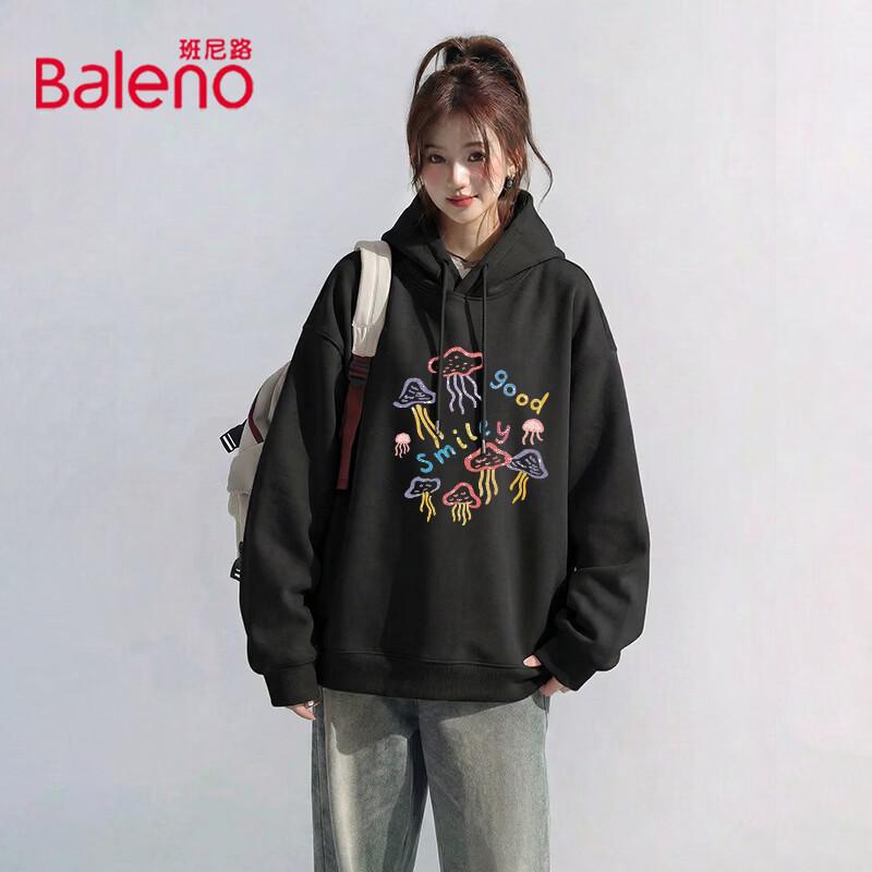 Baleno Women's Fun Print Hooded Sweatshirt