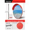 Outdoor Traffic Convex Mirror: Anti-theft Round Wide-Angle Reflective Mirror with Red Black Back