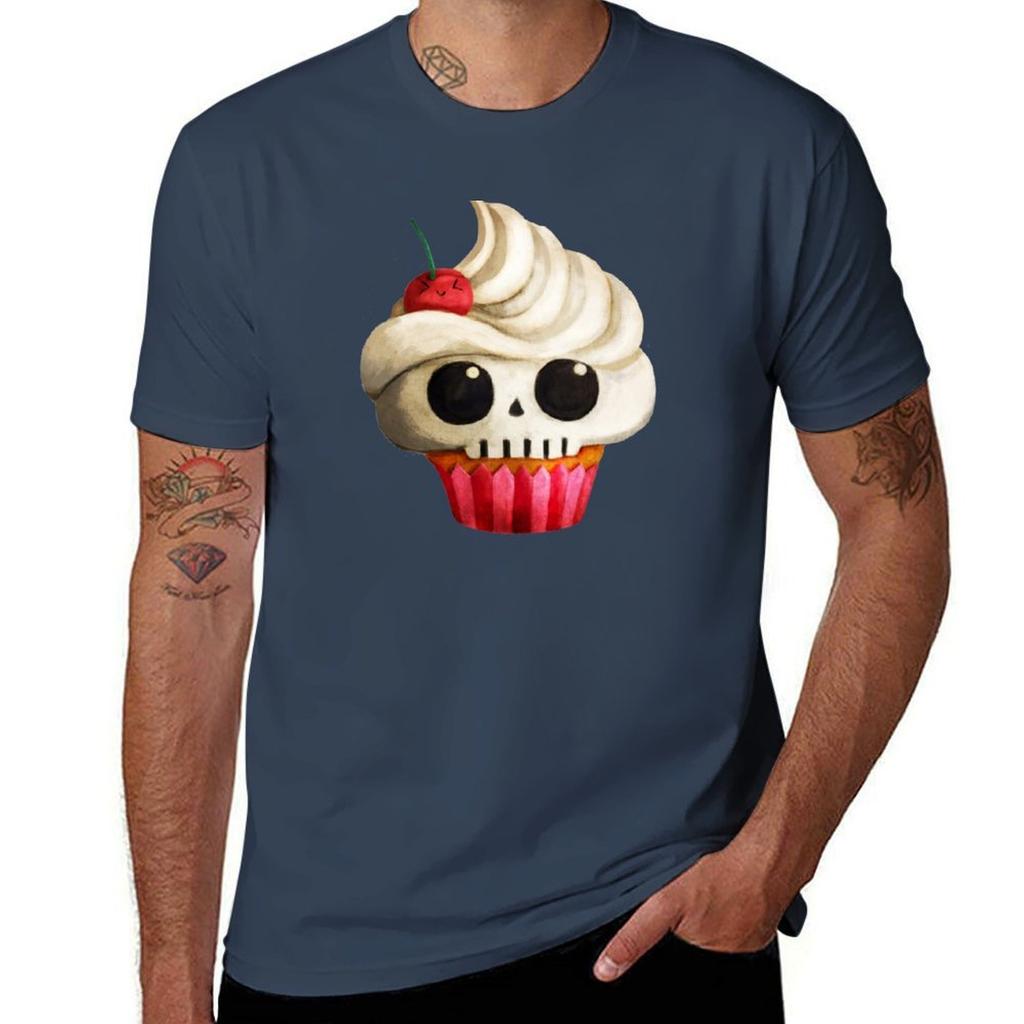 Delicious Skull Cupcake TShirt Breathable Mesh Panel TShirt