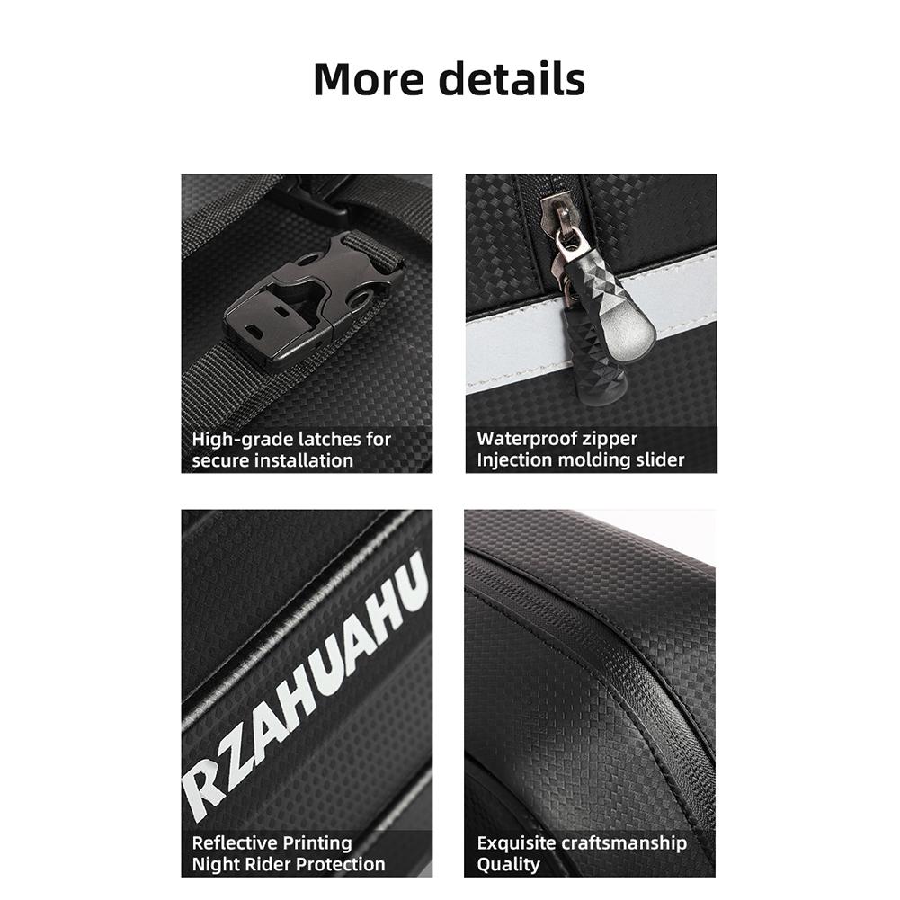 7/9L Electric Bicycle Cargo Panniers Waterproof Motorbike Storage Bag Reflective Large Capacity for Outdoor Travel