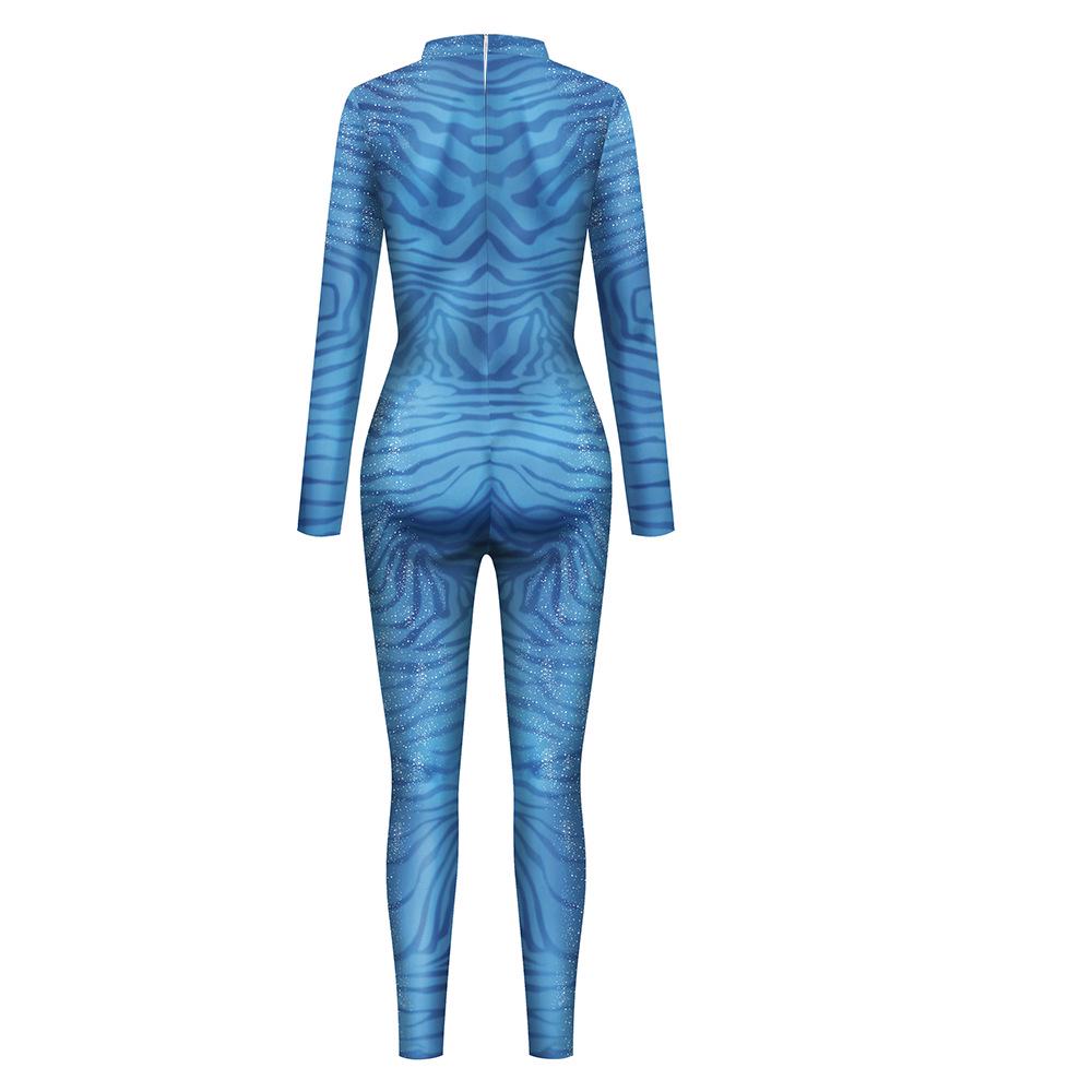 Avatar-Inspiriertes Halloween-Cosplay-Jumpsuit