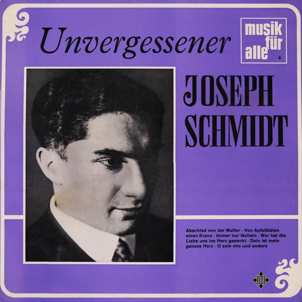 

LP Record JOSEPH SCHMIDT Unvergessener Joseph Schmidt NT168 TELEFUNKEN Germany Classical Used